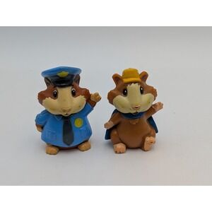 Mattel Wonder Pets Lenny Guinea Pig Police Figure 3 Inch Lot of 2